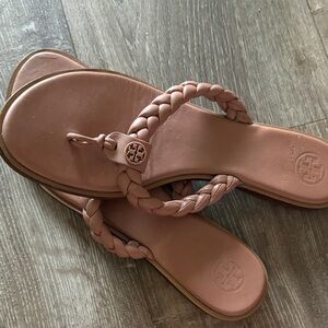 Tory Burch Women's Braided Sandals - Dusty Rose
